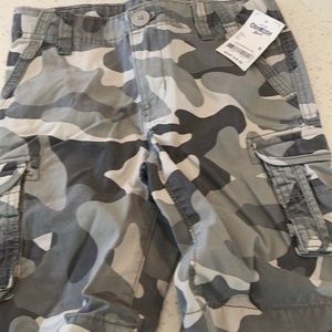 Camo cargo shorts